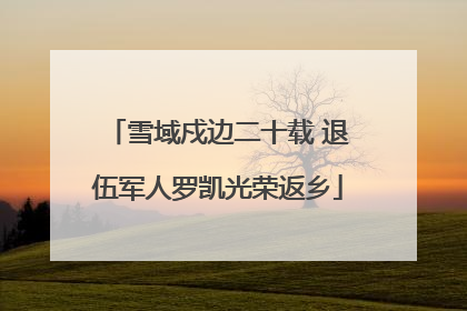 雪域戍边二十载 退伍军人罗凯光荣返乡